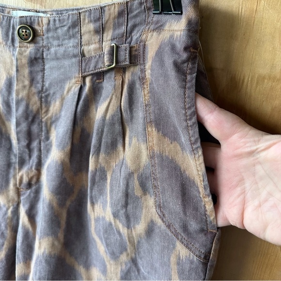 NWT Anthropologie Tamarind Giraffe Trouser Linen Blend Jogger NWT - Picture 9 of 16